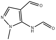 Formamide, N-(4-formyl-1-methyl-1H-pyrazol-5-yl)- (9CI) 구조식 이미지