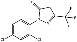 2-(2,4-dichlorophenyl)-5-(trifluoromethyl)-2,4-dihydro-3H-pyrazol-3-one 구조식 이미지