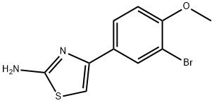 4-(3-BROMO-4-METHOXYPHENYL)-1,3-THIAZOL-2-AMINE Structure