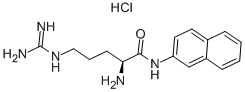 L-ARGININE BETA-NAPHTHYLAMIDE HYDROCHLORIDE 구조식 이미지