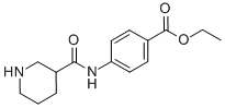 4-[(PIPERIDINE-3-CARBONYL)-AMINO]-BENZOIC ACID ETHYL ESTER Structure