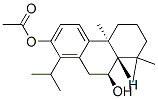 2,9-Phenanthrenediol, 4b,5,6,7,8,8a,9,10-octahydro-4b,8,8-trimethyl-1-(1-methylethyl)-, 2-acetate, (4bS,8aS,9S)- 구조식 이미지