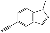 1-메틸-1H-인다졸-5-카르보니트릴 구조식 이미지