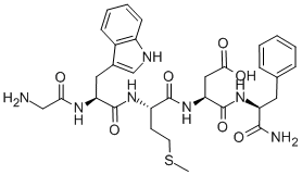 cholecystokinin pentapeptide Structure