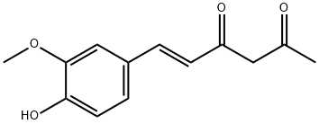 (E)-6-(4-Hydroxy-3-Methoxyphenyl)hex-5-ene-2,4-dione 구조식 이미지
