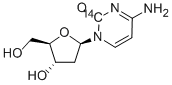 2'-DEOXYCYTIDINE, [2-14C] Structure
