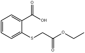 2-[(2-ETHOXY-2-OXOETHYL)SULFANYL]BENZENECARBOXYLIC ACID Structure