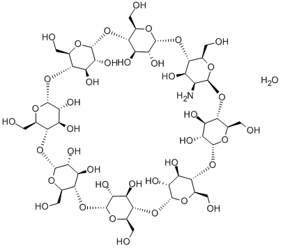 3A-Amino-3A-deoxy-(2AS,3AS)-gamma-cyclodextrin Hydrate Structure