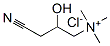 (3-cyano-2-hydroxypropyl)trimethylammonium chloride 구조식 이미지