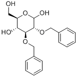 2,3-DI-O-BENZYL-D-GLUCOPYRANOSE Structure