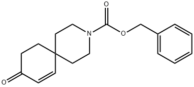 3-Азаспиро[5.5]ундец-7-ен-3-карбоновая кислота, 9-оксо-, фенилметиловый эфир структурированное изображение