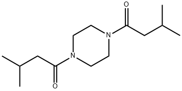 1,4-Diisovalerylpiperazine Structure