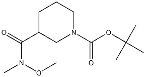 1-Boc-3-[methoxy(methyl)carbamoyl]piperidine Structure
