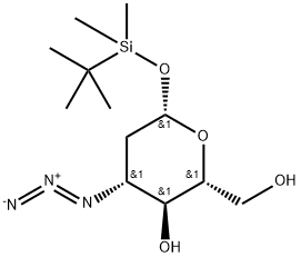 3-AZIDO-2 3-DIDEOXY-1-O-(T-BUTYLDIMETHY& 구조식 이미지