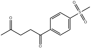1-(4-Methanesulfonylphenyl)pentane-1,4-dione Structure