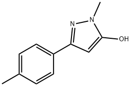 2,4-DIHYDRO-2-METHYL-5-(4-METHYLPHENYL)-3H-PYRAZOL-3-ONE Structure