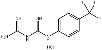 1-(4-TRIFLUOROMETHYL)PHENYLBIGUANIDE HYDROCHLORIDE Structure