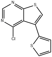 4-CHLORO-5-(2-THIENYL)THIENO[2,3-D]PYRIMIDINE Structure