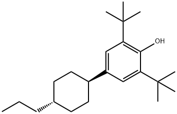 trans-2,6-Bis(tert-butyl)-4-(4-propylcyclohexyl)phenol Structure