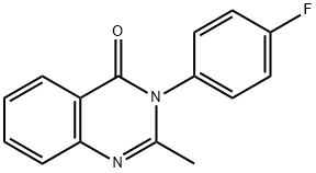 3-(p-플루오로페닐)-2-메틸-4(3h)-퀴나졸리논 구조식 이미지