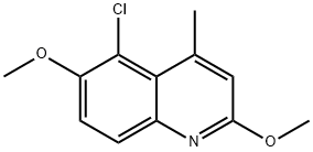 5-클로로-2,6-DIMETHOXY-4-METHYLQUINOLINE 구조식 이미지