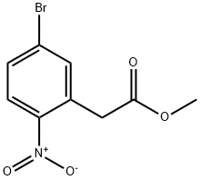 BENZENEACETIC ACID, 5-BROMO-2-NITRO-, METHYL ESTER Structure