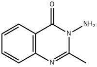 2-메틸-3-아미노-4-퀴나졸론 구조식 이미지