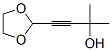 3-Butyn-2-ol,  4-(1,3-dioxolan-2-yl)-2-methyl- Structure