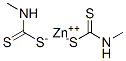 bis(methyldithiocarbamato-S,S')zinc Structure