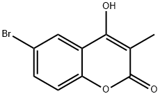 2H-1-Benzopyran-2-one, 6-broMo-4-hydroxy-3-Methyl- 구조식 이미지