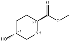 2-Piperidinecarboxylicacid,5-hydroxy-,methylester,cis-(9CI) Structure