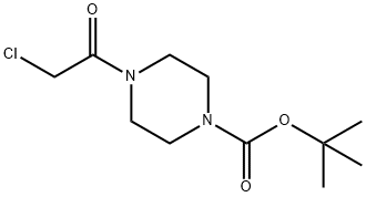 4-클로로아세틸-피페라진-1-카르복실산tert-부틸에스테르 구조식 이미지
