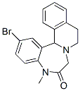 2-Bromo-5,9,10,14b-tetrahydro-5-methylisoquino[2,1-d][1,4]benzodiazepin-6(7H)-one 구조식 이미지