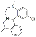 2-Chloro-5,6,7,9,10,14b-hexahydro-5,10-dimethylisoquino[2,1-d][1,4]benzodiazepine Structure