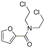 N,N-비스(2-클로로에틸)-2-푸란카르복사미드 구조식 이미지
