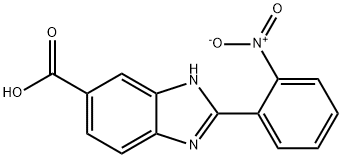 2-(2-NITRO-PHENYL)-1H-BENZOIMIDAZOLE-5-CARBOXYLIC ACID Structure