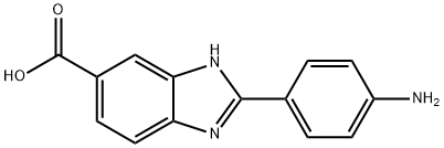 2-(4-아미노페닐)-1H-벤즈이미다졸-5-카르복실산 구조식 이미지