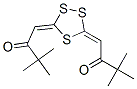 1,1'-(1,2,4-Trithiolane-3,5-diylidene)bis(3,3-dimethyl-2-butanone) 구조식 이미지