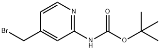 2-Boc-amino-4-bromomethylpyridine Structure