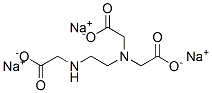 Glycine, N-(carboxymethyl)-N-2-(carboxymethyl)aminoethyl-, trisodium salt 구조식 이미지