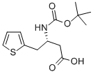 BOC-(S)-3-AMINO-4-(2-THIENYL)-BUTYRIC ACID 구조식 이미지