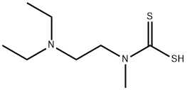 N-[2-(Diethylamino)ethyl]-N-methylcarbamodithioic acid Structure