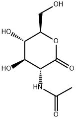 2-acetamido-2-deoxy-D-glucono-.delta.-lactone Structure