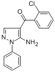 (5-AMINO-1-PHENYL-1H-PYRAZOL-4-YL)(2-CHLOROPHENYL)METHANONE 구조식 이미지