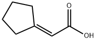 2-cyclopentylideneacetic acid Structure