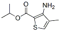 2-Thiophenecarboxylicacid,3-amino-4-methyl-,1-methylethylester(9CI) 구조식 이미지