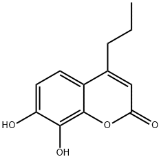 7,8-DIHYDROXY-4-PROPYLCOUMARIN Structure