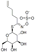 (2R,3R,4S,5R,6S)-3,4,5-trihydroxy-2-(hydroxymethyl)-6-(C-pent-4-enyl-N -sulfonatooxy-carbonimidoyl)sulfanyl-oxane 구조식 이미지