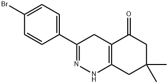 3-(4-bromophenyl)-7,7-dimethyl-4,6,7,8-tetrahydro-5(1H)-cinnolinone 구조식 이미지