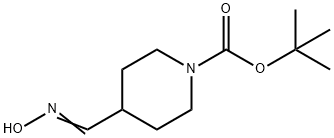 1-피페리딘카르복실산,4-[(HYDROXYIMINO)METHYL]-,1,1-DIMETHYLEETHYLESTER 구조식 이미지